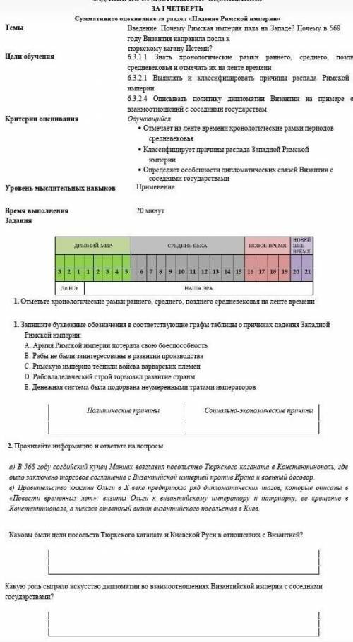 Сор по всемирной истории 6клас