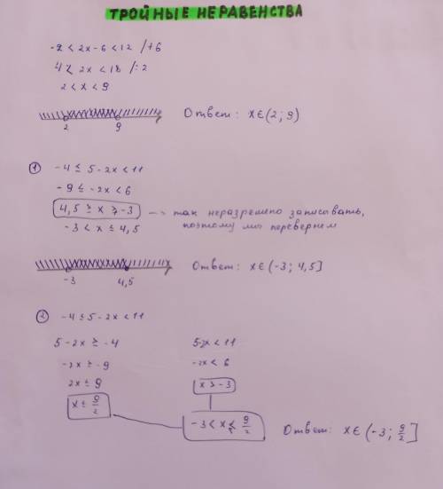 2≤3-х/8<3 решить удвоенное неравенствоесли не понятно, вот фоткас объяснением