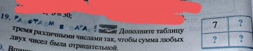 нужно написать 3 числа , а потом создать примеры (6 пр) в горизонтали вертикали , -,/,|