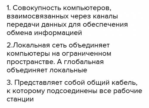 Типы компьютерных сетей, в зависимости от территориальной распространенности А. Локальная сеть, реги