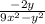 \frac{-2y}{9x^{2}-y^{2} }