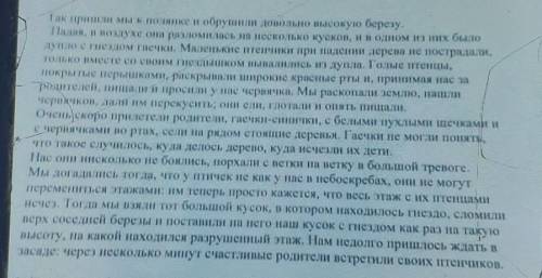 2. Пишите подробное изложение прочитанного текста, опираясь на составленный план