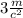 3 \frac{m}{c {}^{2} }