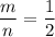 \dfrac{m}n=\dfrac12