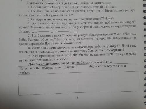 7 Завдань і домашнє завдання.