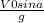 \frac{V0sina}{g}