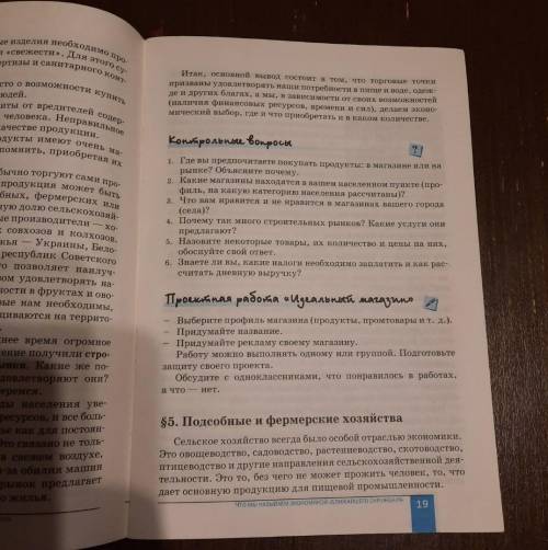 Сделать проектную работу на с.19