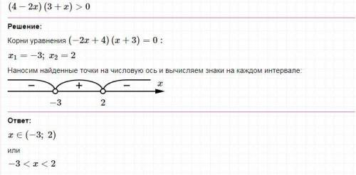 Решение неравентсв методом интервалов