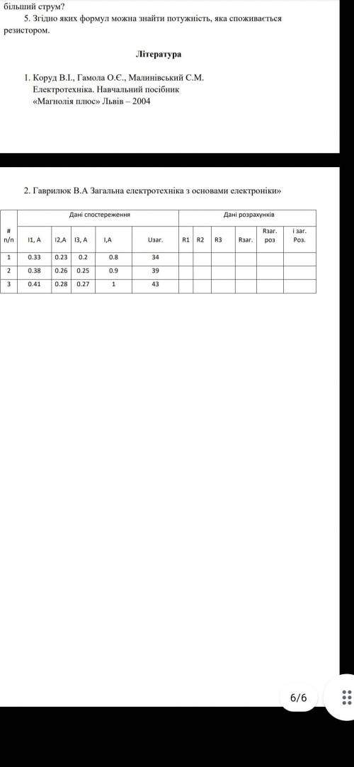 Знайти R1 , R2, R3 , Rзаг , Rзаг.роз ,I зпг.роз , данные на скриншоте