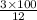 \frac{3 \times 100}{12}