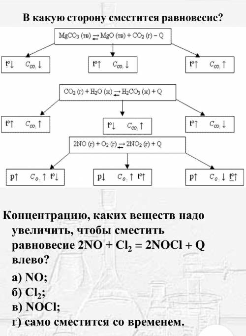 Химия 9класс химическое равновесие