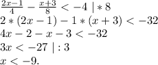 \frac{2x-1}{4}-\frac{x+3}{8}