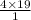 \frac{4 \times 19}{1}