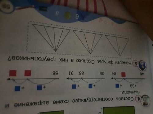 Составь соответствующее схеме выражение и вычисли