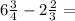 6 \frac{3}{4} - 2 \frac{2}{3} =