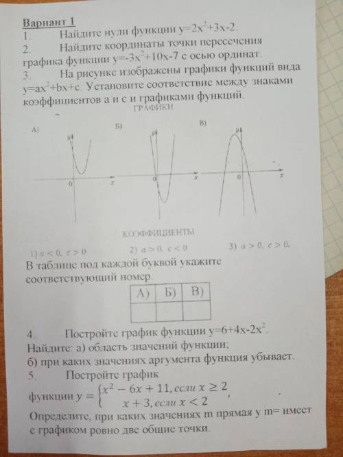 решить кр по алгебре 9 класс