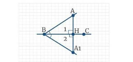 На рисунке изображены треугольники ABH и BHA1,<1=<2,<ABH=<A,BH.Будут ли треугольники ABH