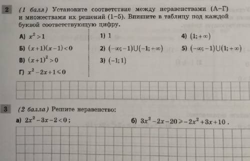 надо Контрольная номер 8 тема 2 неравенства с одной переменной