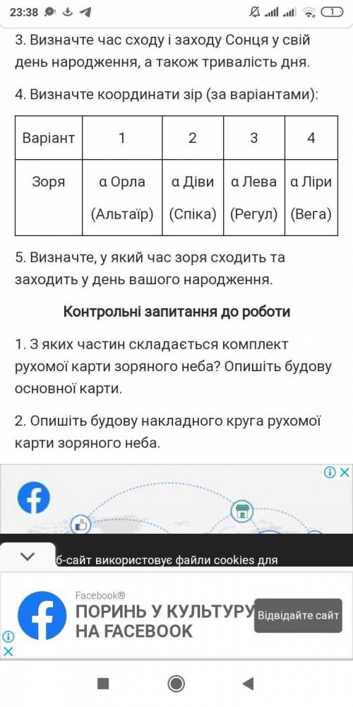 Я не розумію іть (визначте вигляд зоряного неба в дату свого .народження!)