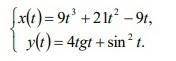 Найдите производные функцию y аргумента x заданной параметрическими уравнениями: