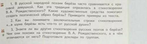 Родная русская литература 5 классСтихотворение Берёза В. А. Рождественского