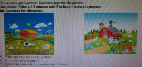 6 points Speaking Task 3. Learners get a picture. Learners describe the picture. Look at the picture