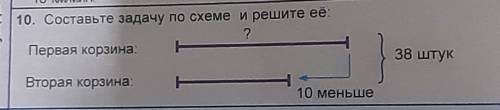 10. Составьте задачу по схеме и решите ее ?