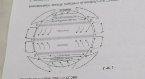 Используя схему <<глобальная церкуляция атмосферы>>. Объясните какая существует взаимосв