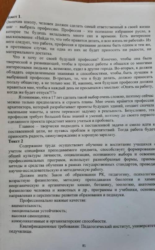 1. Подберите название, определите основную мысль текста на основе структурных элементов. Определите