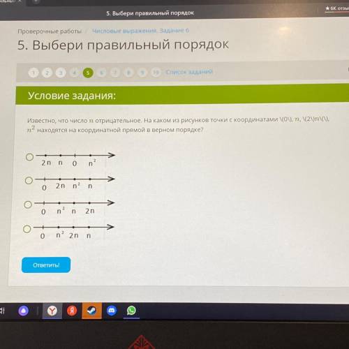 И профил ти Условие задания: 26. Известно, что число и отрицательное. На каком из рисунков точки с к