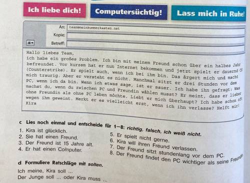 Formuliere Ratschlage mit sollen