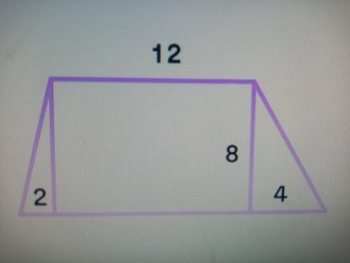 Найдите площадь трапеции, стороны которой заданы на рисунке.
