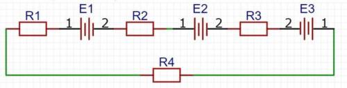 Задача 4. Найти силу тока проходящую через резистор R4 и напряжение на этом резисторе. R1 = 0.2 Ом,