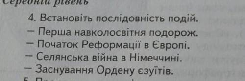 Встановіть послідовність подій