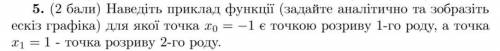 Приведите пример функции (задайте аналитически и изобразите эскиз графика), для которого т. Х0 = -1