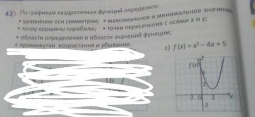 . Можете сделать все пункты. По примеру: f(x) =x^2-4x+5 (это, если что, пункт с)) Заранее !