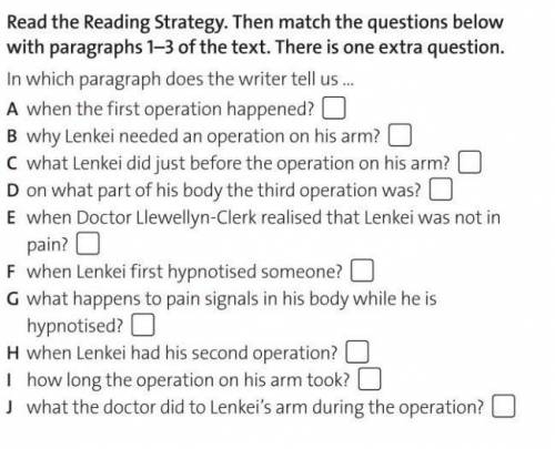 Текст It didn't hurt!1 In 2008, Alex Lenkei had a problem with the bone in his arm and he needed a s