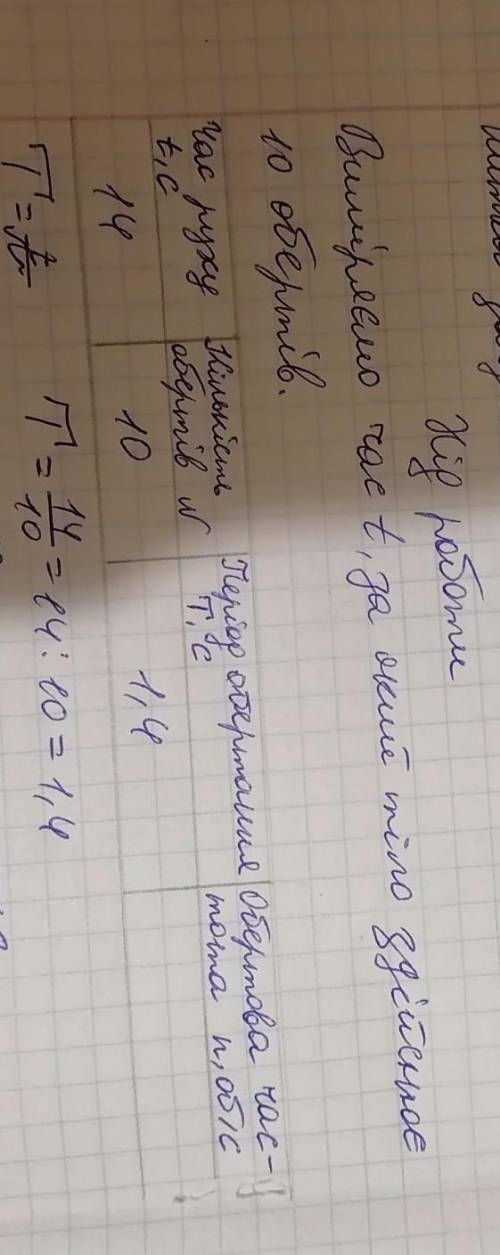 Найти обертову частоту; всі інші виміри на фото!