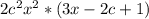 2c^{2} x^{2} *(3x-2c+1)