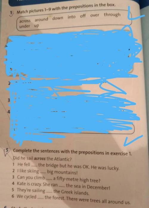 Complete the sentences with the prepositions in exercise 1.