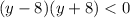 (y-8)(y+8)