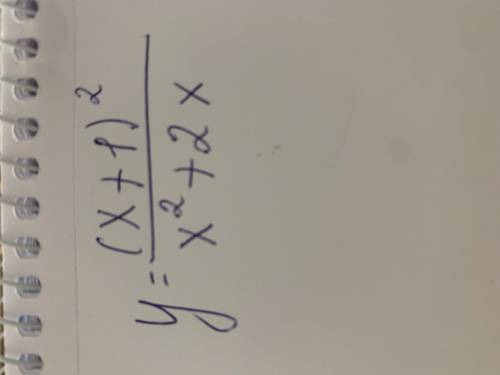 ,исследовать функцию: y=(x+1)^2/x^2+2x