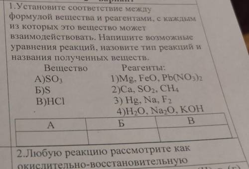 ХИМИЯ 9 класс. нужно написать вск уравнения реакций и рассмотреть 1 окислительно восст реакцию. МНОГ