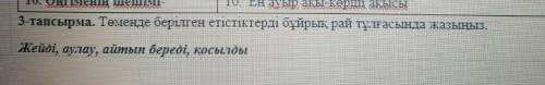 3-тап. Просклонять данные глаголв в повелительном наклонение ,