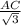 \frac{AC}{ \sqrt{3} }