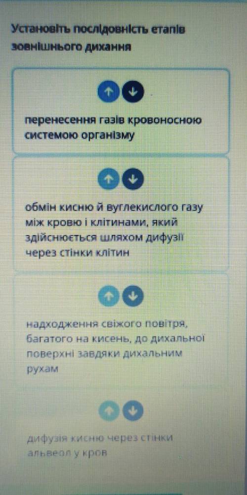 Укажіть послідовність зовнішнього дихання