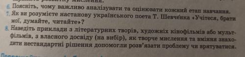 Дайте ответы на эти вопросы (6, 8) 7-не нужно!