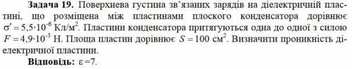 Поверхностная плотность связанных зарядов на диэлектрической плоскости пластине, расположенной между