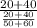 \frac{20+40}{\frac{20+40}{50+60} }