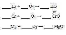 Составьте формулы продуктов реакций (валентности элементов указаны), подберите коэффициенты в схемах